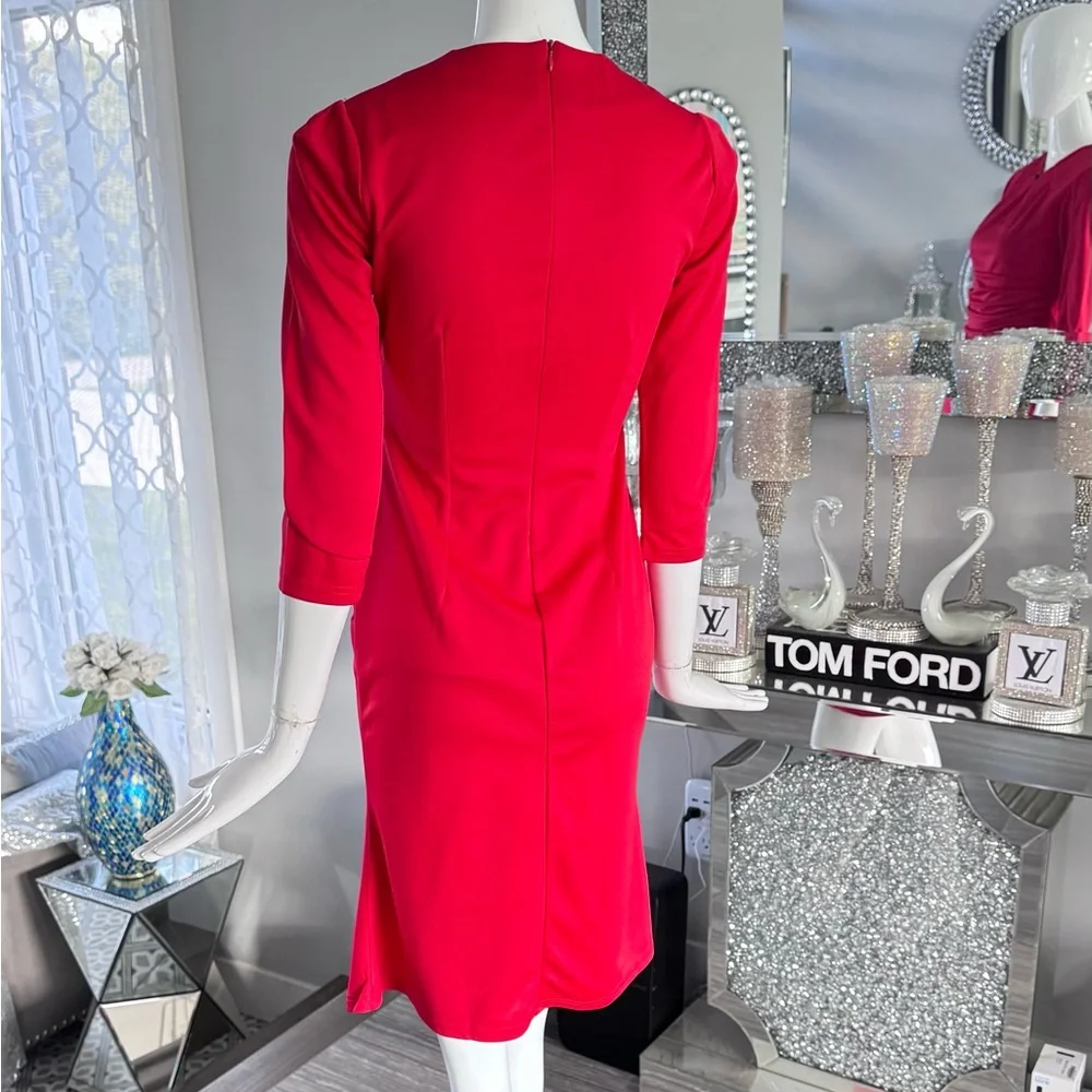 NWOT ❤️ Elegant Red Women's Dress - Picture 3 of 16